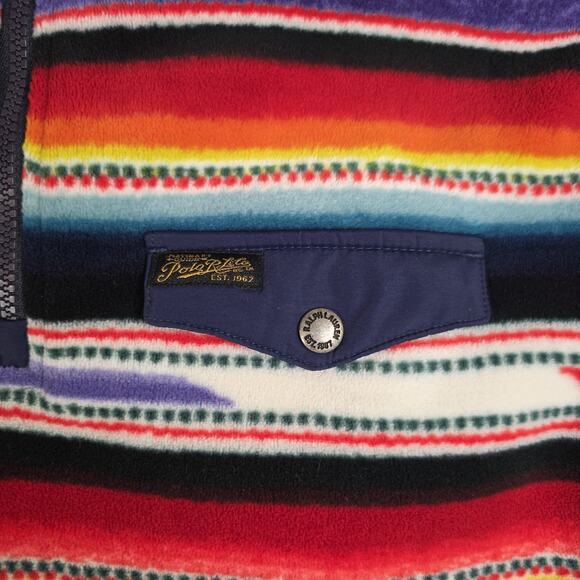 Polo Ralph Lauren Medium Southwestern Fleece Sportsman Wildlife Sweater Jacket - Picture 4 of 10